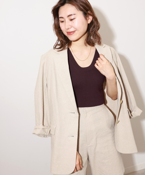 JOURNAL STANDARD relume(ジャーナルスタンダード レリューム)の「《追加》Vis/Pリブタンク(タンクトップ・レディース・ベージュ/ブラウン/ホワイト/ブラック・FREE)」の22枚目の写真