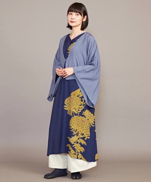 カヤ（カヤ）の「【カヤ】昇り菊ワンピース UV羽織付き