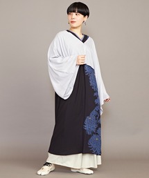 【カヤ】昇り菊ワンピース UV羽織付き