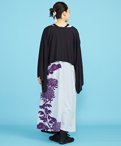 カヤ（カヤ）の「【カヤ】昇り菊ワンピース UV羽織付き（ワンピース