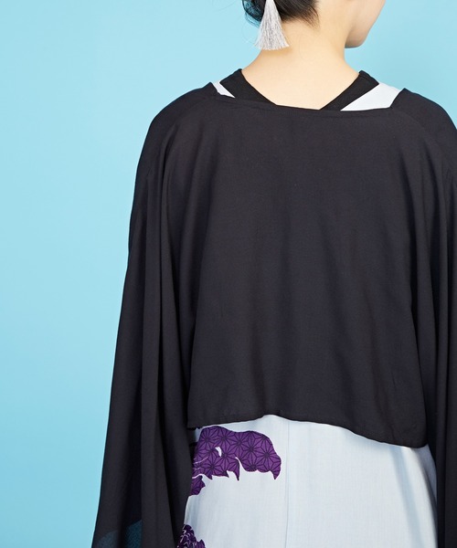 カヤ(カヤ)の「【カヤ】昇り菊ワンピース UV羽織付き(ワンピース・レディース・スミクロ/ライトグレー/ネイビー/キナリ/グリーン系その他・FREE)」の16枚目の写真