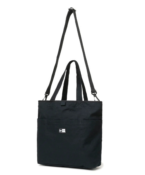 NEW ERA（ニューエラ）の「NEW ERA/ニューエラ バック トート ユーティリティー キャンバストートバッグ 15L ボックスロゴ 13517737（トートバッグ・メンズ・ブラック・FREE）」の2枚目の写真
