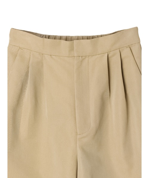 Green　Parks（グリーンパークス）の「KBF 光沢ワイドチノパンツ（チノパンツ・レディース・ベージュ・FREE）」の6枚目の写真