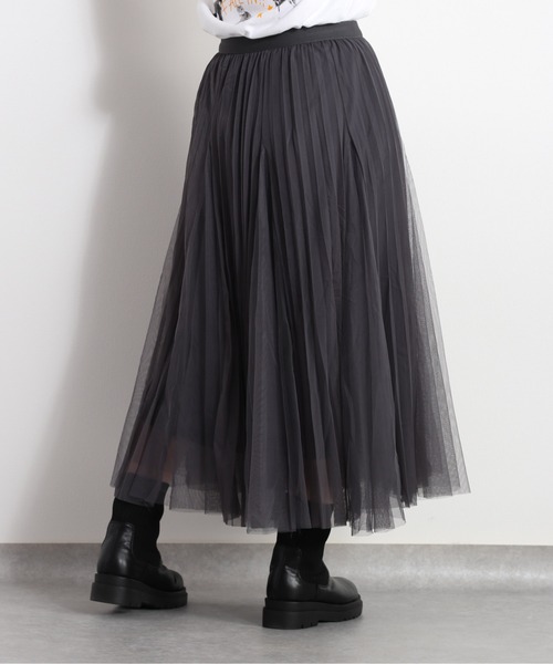 cepo(セポ)の「フレアーチュールスカート(スカート・レディース・オフホワイト/ブラック/チャコール・M)」の11枚目の写真