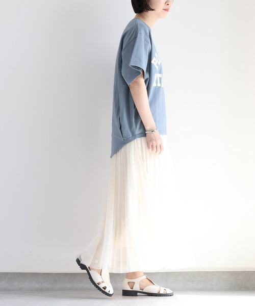 cepo(セポ)の「フレアーチュールスカート(スカート・レディース・オフホワイト/ブラック/チャコール・M)」の19枚目の写真