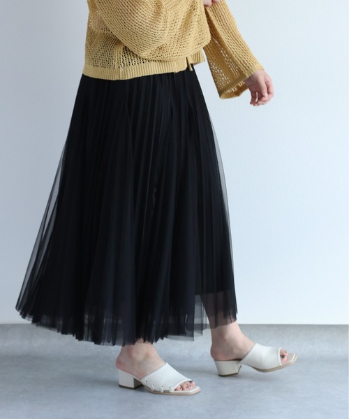 cepo(セポ)の「フレアーチュールスカート(スカート・レディース・オフホワイト/ブラック/チャコール・M)」の22枚目の写真
