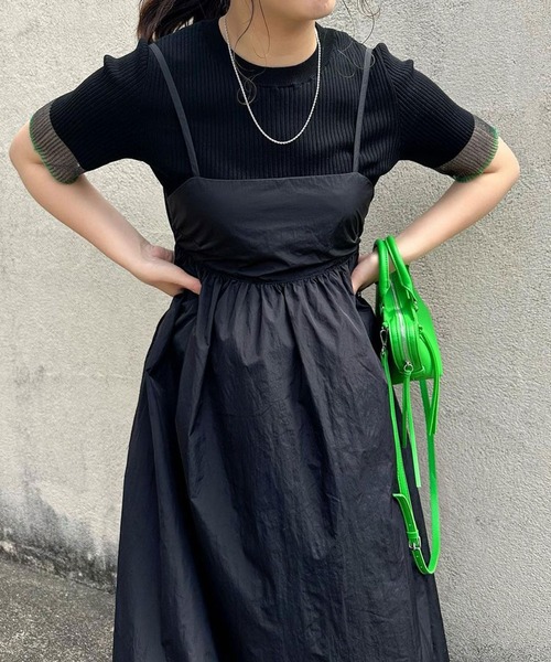 GeeRA（ジーラ）の「【S-XLサイズ展開】オフィスカジュアルにもキレカジにも！袖口配色シアーリブニットトップス（ニット/セーター・レディース・オレンジ/アイボリー/ブラック/ブルー/ベージュ/ブルー系その他/ブラック×ブルー/オフホワイト・LARGE/MEDIUM/SMALL/X-LARGE）」の17枚目の写真