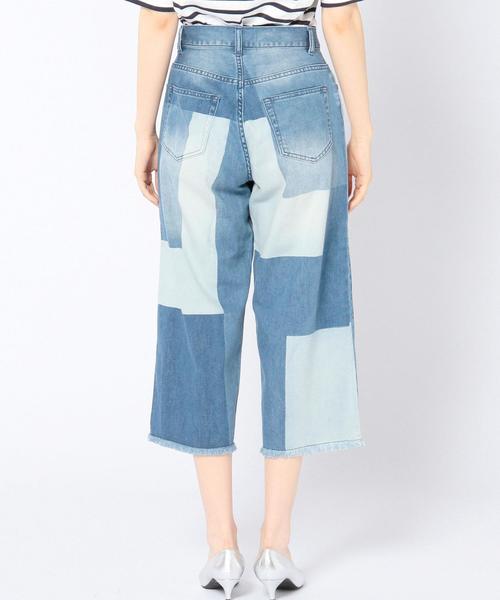Another Edition（アナザーエディション）の「フェイクパッチワークワイドデニムパンツ/ AEBC FAKE PACH WIDE DNM（デニムパンツ・レディース・コバルトブルー・SMALL/MEDIUM）」の11枚目の写真