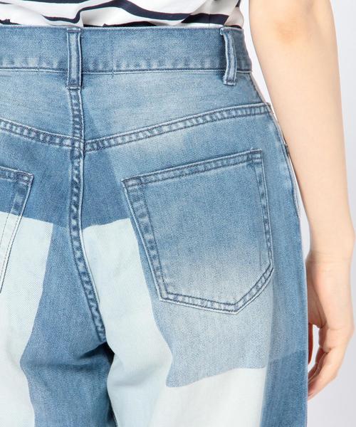 Another Edition（アナザーエディション）の「フェイクパッチワークワイドデニムパンツ/ AEBC FAKE PACH WIDE DNM（デニムパンツ・レディース・コバルトブルー・SMALL/MEDIUM）」の10枚目の写真