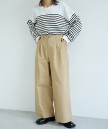 Crisp | タックワイドパンツ(その他パンツ)