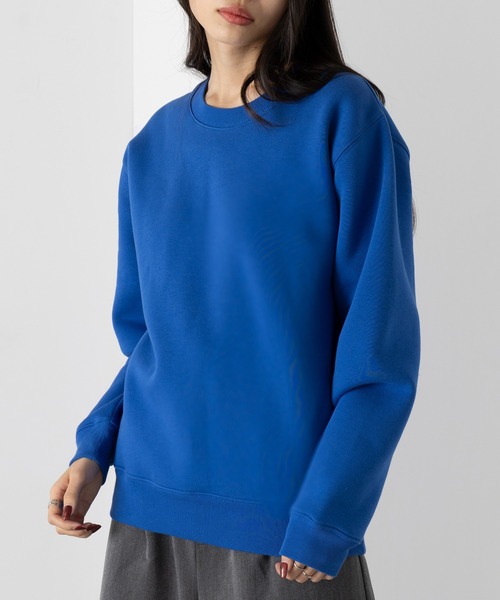 i*c様 AURALEE スウェット　ブルー セール】モチっと柔らかな着心地！【United Athle】T/C crew neck