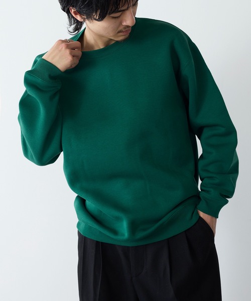 United Athle(ユナイテッドアスレ)の「モチっと柔らかな着心地!【United Athle】T/C crew neck sweat / クルーネックスウェット トレーナー 10オンス 裏起毛 5928(スウェット・メンズ・ブラック/レッド/オリーブ/パープル/グリーン/ヘザーグレー/ネイビー/ダークブラウン/ホワイト/サンドベージュ/アッシュ/ダークグレー/オレンジ/ロイヤルブルー/スミクロ/スモーキーグリーン系/バーガンディー/インディゴブルー/ナチュラル・M/L/XL/S/XXL)」の11枚目の写真