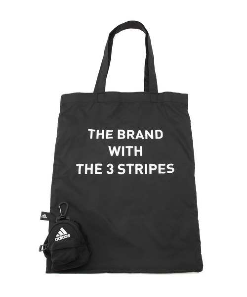 adidas（アディダス）の「【WEB限定】【adidas/アディダス】パッカブルエコバッグ（トートバッグ・レディース・ピンク/グレー/イエロー/ブラック・FREE）」の10枚目の写真