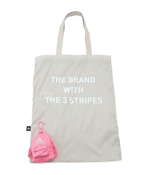 adidas（アディダス）の「【WEB限定】【adidas/アディダス】パッカブルエコバッグ（トートバッグ・レディース・ピンク/グレー/イエロー/ブラック・FREE）」の16枚目の写真