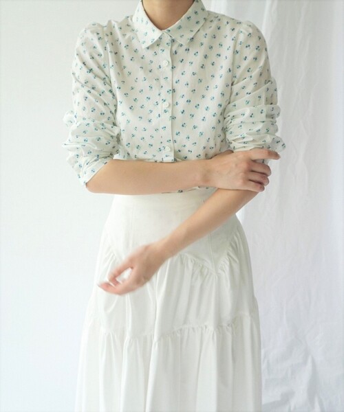Charles Chaton（シャルルシャトン）の「blueberry shirt（シャツ/ブラウス・レディース・ホワイト・FREE）」の6枚目の写真