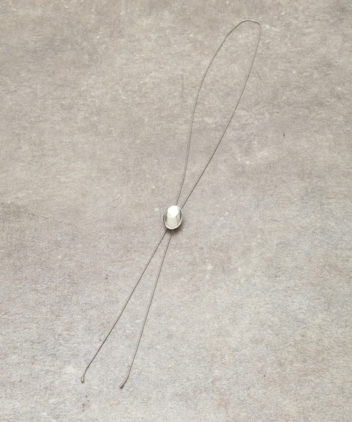 welise（ウェライズ）の「【welise/ウェライズ】メタルループタイ（ネックレス・メンズ・シルバー/シルバー系その他2/シルバー系その他/ゴールド/ゴールド系その他/シルバー系その他3/シルバー系その他4・FREE）」の2枚目の写真