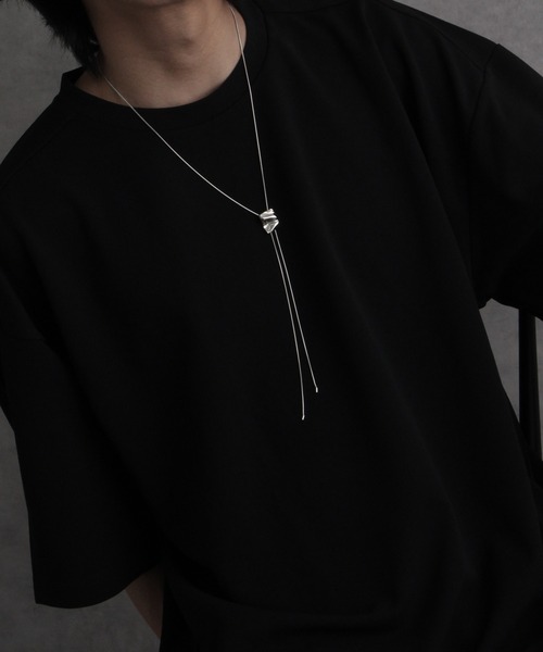 welise（ウェライズ）の「【welise/ウェライズ】メタルループタイ（ネックレス・メンズ・シルバー/シルバー系その他2/シルバー系その他/ゴールド/ゴールド系その他/シルバー系その他3/シルバー系その他4・FREE）」の3枚目の写真