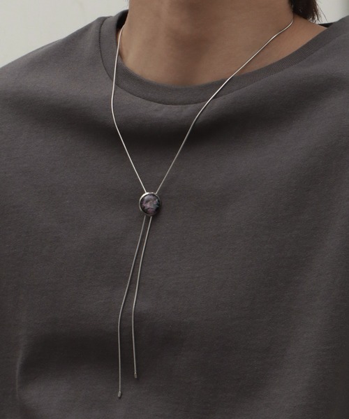 welise（ウェライズ）の「【welise/ウェライズ】メタルループタイ（ネックレス・メンズ・シルバー/シルバー系その他2/シルバー系その他/ゴールド/ゴールド系その他/シルバー系その他3/シルバー系その他4・FREE）」の4枚目の写真