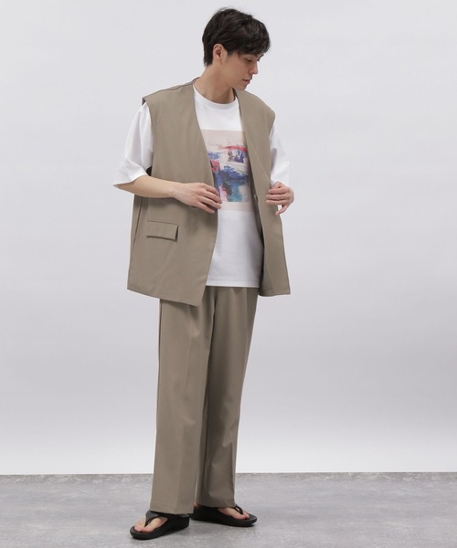 LAKOLE（ラコレ）の「ペインティングＴ / 190592（Tシャツ/カットソー・メンズ・ライトブルー/サンドグレー/ホワイト/ブラック・X-LARGE/LARGE/MEDIUM）」の5枚目の写真