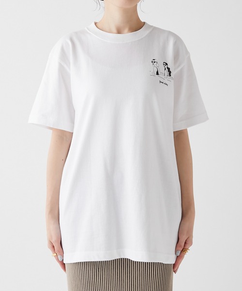 COLLAGE GALLARDAGALANTE(コラージュガリャルダガランテ)の「イラストレーターコラボ/ロゴプリントTシャツ(Tシャツ/カットソー・レディース・ホワイト・FREE)」の9枚目の写真