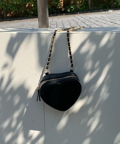 ハートモチーフ チェーンminiバッグ（ショルダーバッグ）｜mi via loca