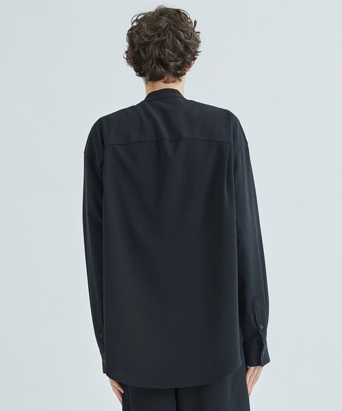 ATTACHMENT(アタッチメント)の「STUDIOUS別注 DROP SHOULDER BAND COLLAR L/S SH(シャツ/ブラウス・メンズ・ブラック/ネイビー/キナリ・1/2)」の18枚目の写真