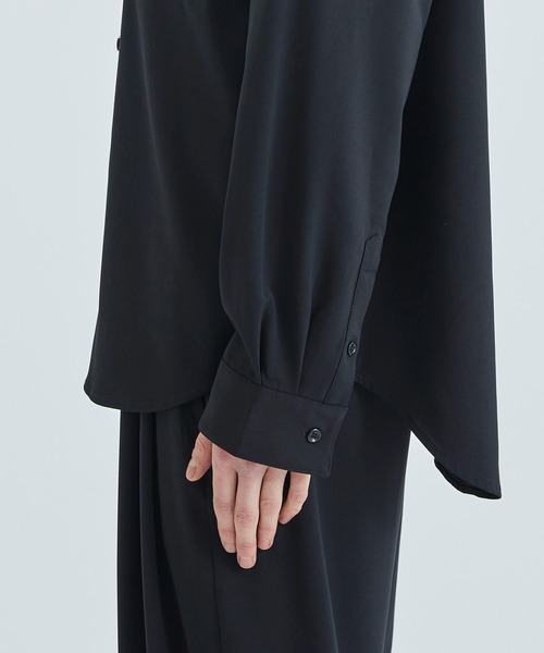 ATTACHMENT(アタッチメント)の「STUDIOUS別注 DROP SHOULDER BAND COLLAR L/S SH(シャツ/ブラウス・メンズ・ブラック/ネイビー/キナリ・1/2)」の22枚目の写真