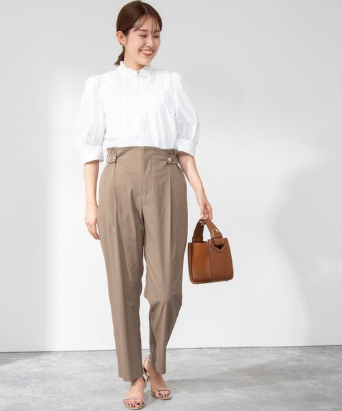 NOLLEY’S（ノーリーズ）の「スタンドフリルブラウス（シャツ/ブラウス・レディース・ブラック/ブルー系その他7/ホワイト/チャコールグレー/インディゴブルー・38）」の13枚目の写真