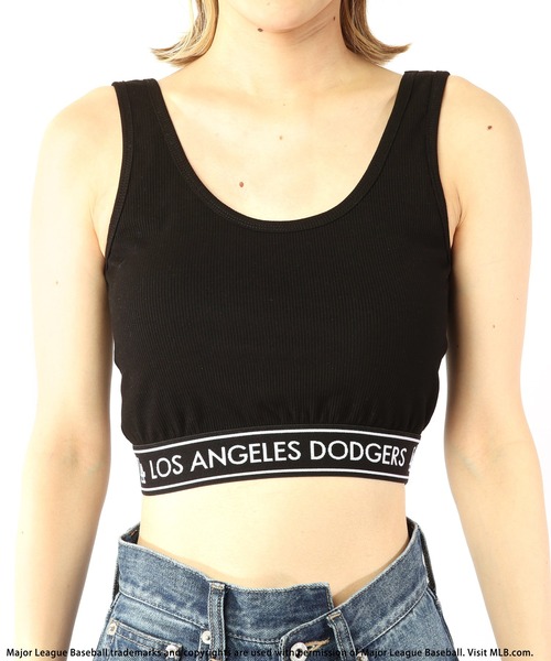 BACK TO THE FIELD（バック トゥー ザ フィールド）の「【MLB】ウエストラインロゴリブタンク（タンクトップ・レディース・ブラック/グレー/ホワイト・FREE）」の12枚目の写真