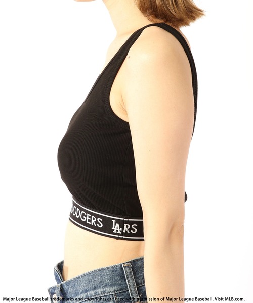 BACK TO THE FIELD（バック トゥー ザ フィールド）の「【MLB】ウエストラインロゴリブタンク（タンクトップ・レディース・ブラック/グレー/ホワイト・FREE）」の13枚目の写真