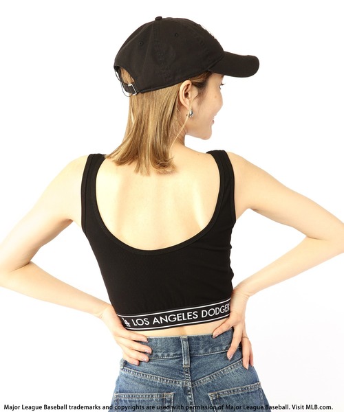 BACK TO THE FIELD（バック トゥー ザ フィールド）の「【MLB】ウエストラインロゴリブタンク（タンクトップ・レディース・ブラック/グレー/ホワイト・FREE）」の10枚目の写真