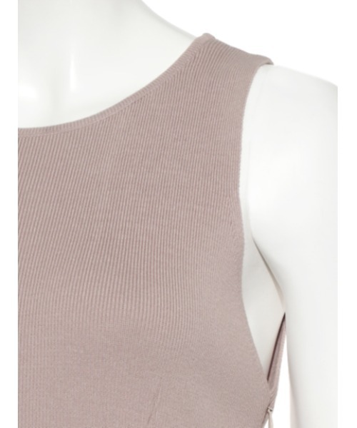 FRAY I.D（フレイアイディー）の「ニットコンビティアードワンピース