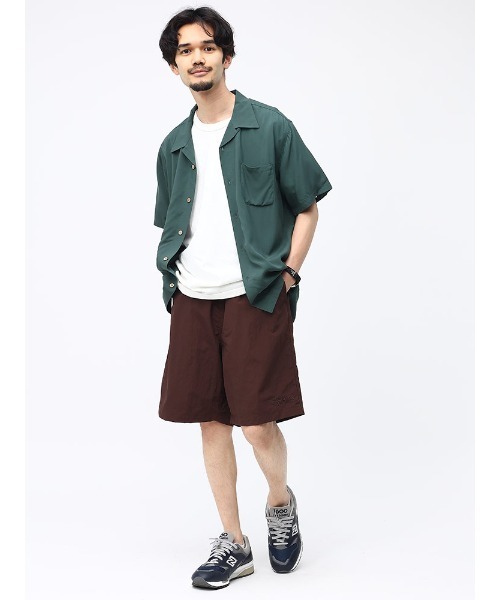 SAKAZEN(サカゼン)の「レーヨン 無地 オープンカラー 半袖 シャツ(シャツ/ブラウス・メンズ・カーキ/ネイビー/ピンク/アイボリー・L/M/LL)」の7枚目の写真