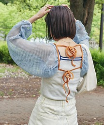 HELLO.SANFRANCISCO | 【HELLO.SANFRANCISCO/ハローサンフランシスコ】メッシュ配色ボレロ(カーディガン/ボレロ)