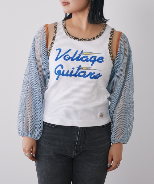 HELLO.SANFRANCISCO（ハローサンフランシスコ）の「【HELLO.SANFRANCISCO/ハローサンフランシスコ】メッシュ配色ボレロ（カーディガン/ボレロ・レディース・サックスブルー・ONE SIZE）」の3枚目の写真