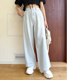 OLIVE des OLIVE | ゆる盛れハイウエストデニムパンツ(デニムパンツ)