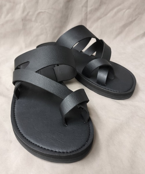 Starting Over（スターティングオーバー）の「アシメトングサンダル/レディース メンズ（サンダル・メンズ・ブラウン/ブラック・M/L）」の8枚目の写真