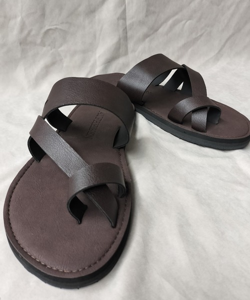 Starting Over（スターティングオーバー）の「アシメトングサンダル/レディース メンズ（サンダル・メンズ・ブラウン/ブラック・M/L）」の6枚目の写真