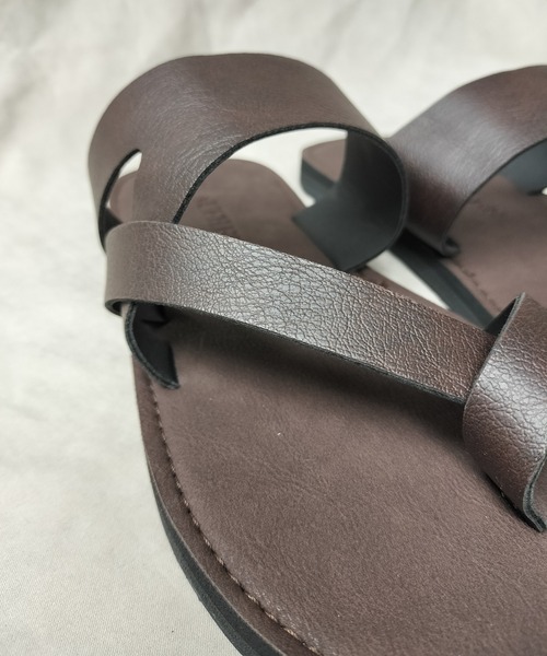 Starting Over（スターティングオーバー）の「アシメトングサンダル/レディース メンズ（サンダル・メンズ・ブラウン/ブラック・M/L）」の7枚目の写真