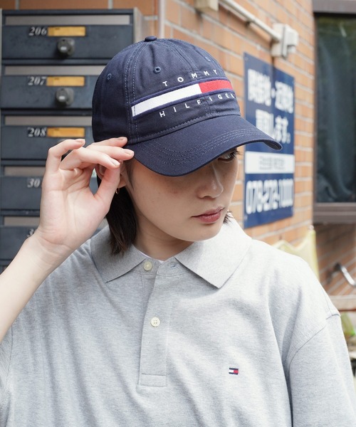 TOMMY HILFIGER（トミーヒルフィガー）の「TOMMY HILFIGER / トミー ヒルフィガー TINO CAP ローキャップ（キャップ・メンズ・ブラック/ホワイト/ネイビー/その他1・FREE）」の6枚目の写真