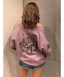 GYDA | FEEL BUNNY VネックスウェットTOPS(スウェット)