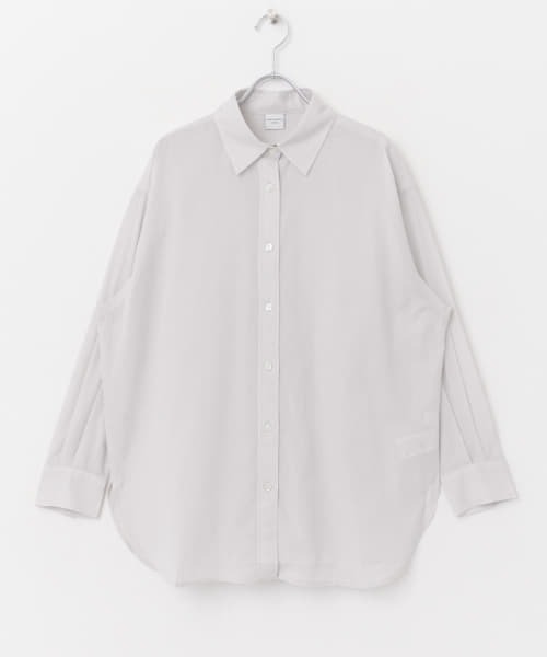 URBAN RESEARCH DOORS（アーバンリサーチドアーズ）の「コットンローンシャツ（シャツ/ブラウス・レディース・ストライプ/ライトベージュ/ミント・MEDIUM）」の19枚目の写真