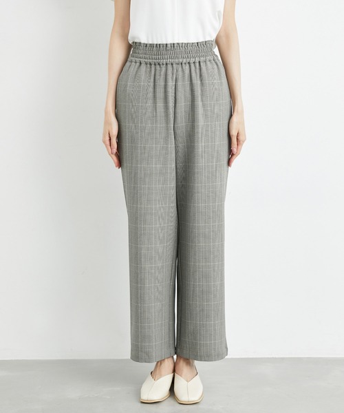 ROPE' PICNIC（ロペピクニック）の「リンクコーデ/チェックイージーワイドパンツ（その他パンツ・レディース・グレー・38/40/36）」の10枚目の写真