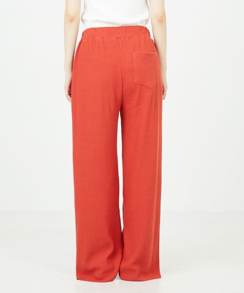 FREAK'S STORE（フリークスストア）の「限定展開　セルフカット リブワイド イージーパンツ（その他パンツ・レディース・オレンジ/グリーン/ナチュラル/グレー/イエロー/ブラック/ブルー・ﾌﾘ-）」の15枚目の写真