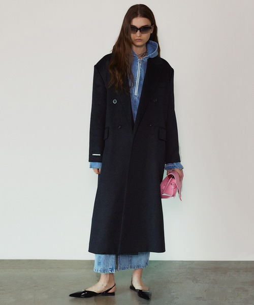 カシミアビーバーダブルチェスターコート / Cashmere Beaver Double