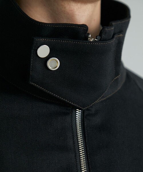 UNITED TOKYO（ユナイテッドトウキョウ）の「10ozライトデニムスタンドBL（ブルゾン・メンズ・ブラック/インディゴブルー・1/2）」の13枚目の写真