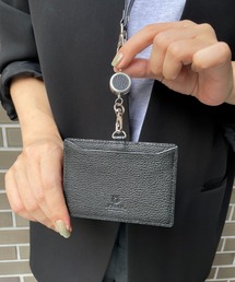 PEDIR（ペディール）の「ディアシュリンク レザー 本革 リール付IDケース/PEDIR（パスケース）」