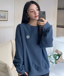 A'GEM/9 × .kom『muah muah/ムーアムーア』 SIGNATURE BACK POINT MTM/シグニチャー バックポイント プルオーバー スウェットシャツ