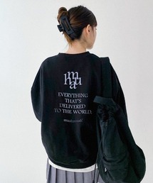A'GEM/9 × .kom『muah muah/ムーアムーア』 SIGNATURE BACK POINT MTM/シグニチャー バックポイント プルオーバー スウェットシャツ