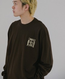 【UNISEX】エンブロイダリーロゴロングスリーブTEE
